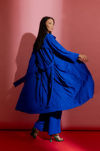 Cobalt Euro Trench Coat