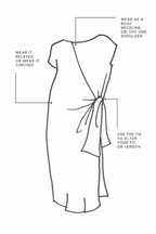 Electric Glow Fluted Harlow Dress