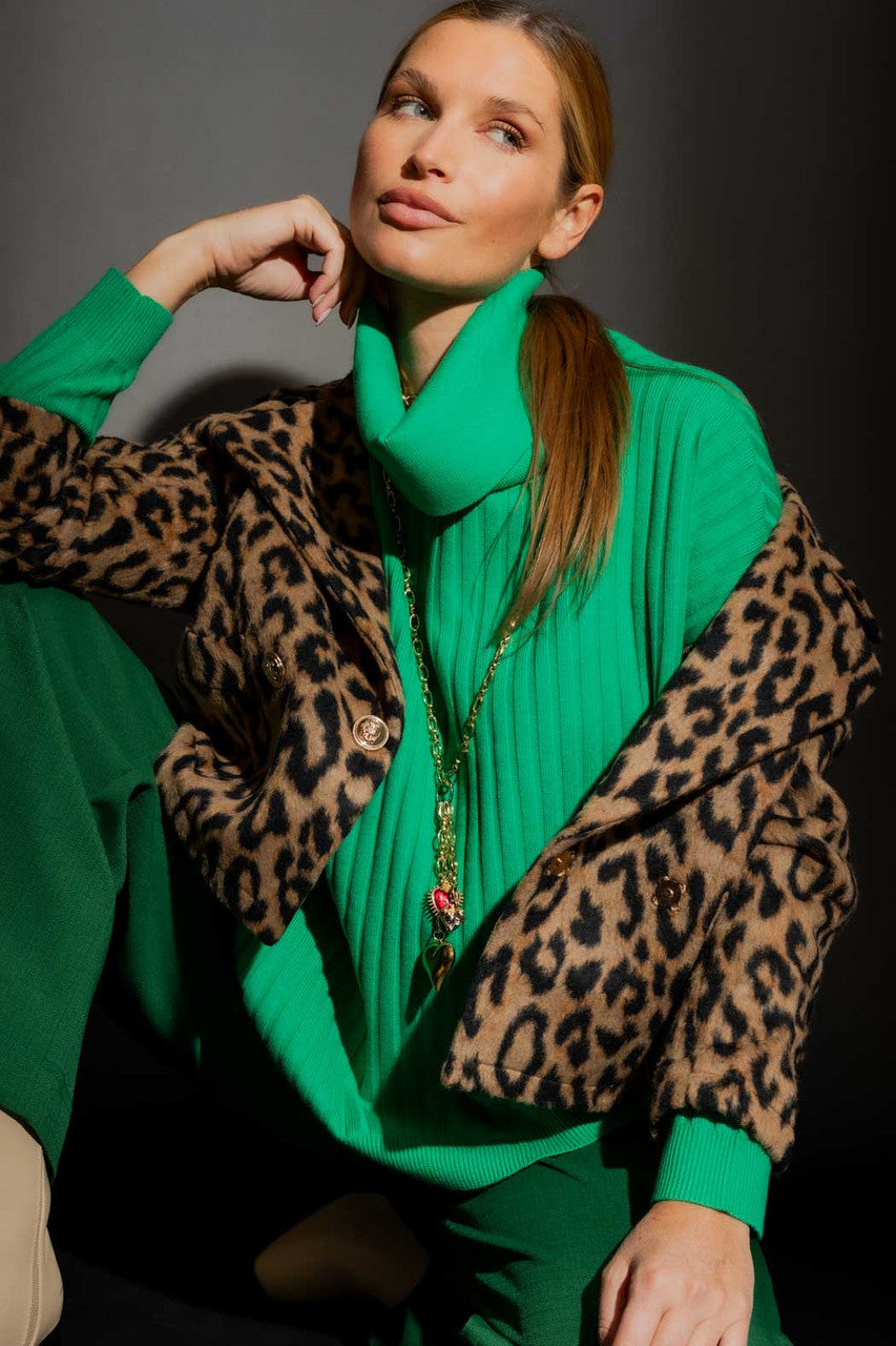 Jade Cowl Neck Jumper Jade S/M