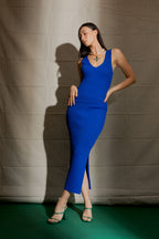 Cobalt Rib V Neck Cami