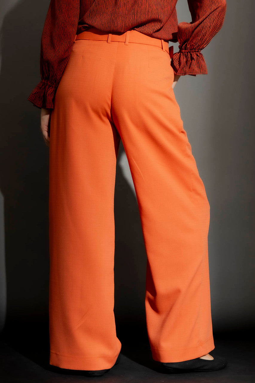 Orange Textured Cleo Pant