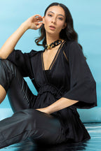 Black Trim Detail Blouse - Sale