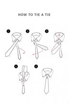 Black Faux Leather Tie