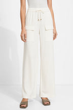 Ivory Lustra Cargo Pant