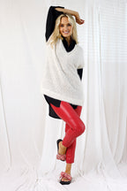 Ivory Fluffy Vest - FINAL SALE