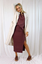Sienna Plush Rib Skirt - FINAL SALE
