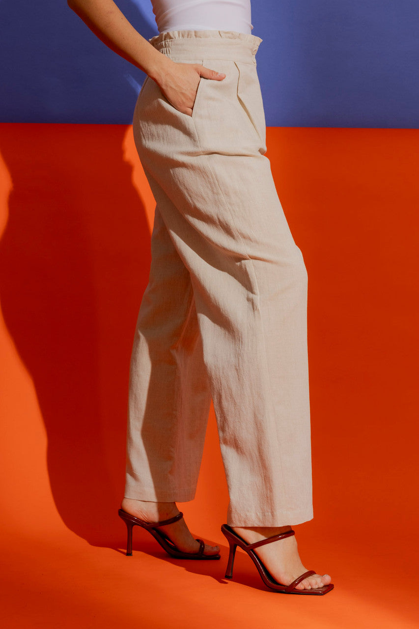 Natural Linen Vogue Pant