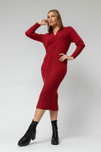 Red Knit Dress - Sale