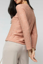 Coral Lurex Basic Top