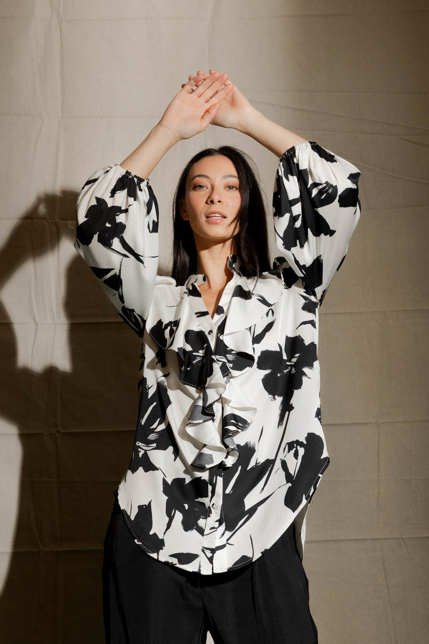 Black/white Cascade Shirt