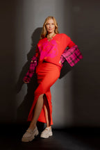 Crimson Blossom Knit Red S