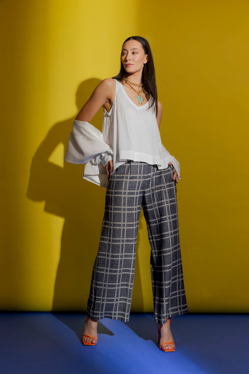 White Crop Bell Cami