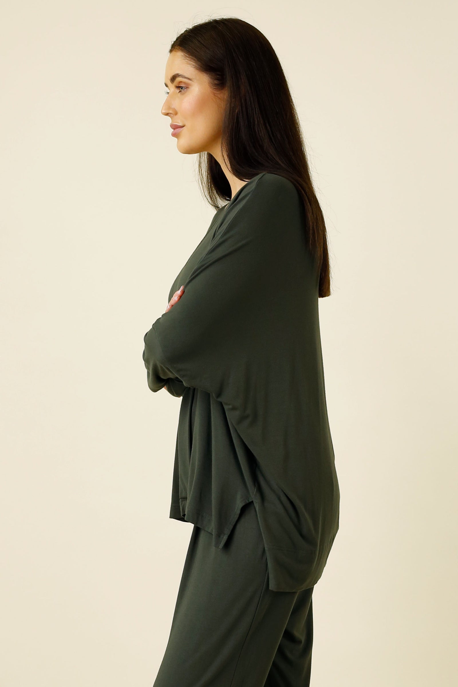 Khaki Bamboo Bondi Top - FINAL SALE
