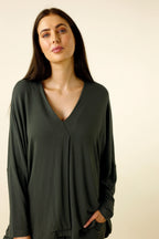 Khaki Bamboo Bondi Top - FINAL SALE