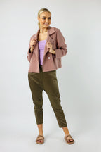 Khaki Satin Droppie - Nt