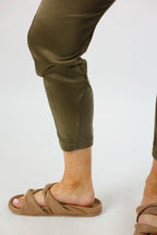 Khaki Satin Droppie - Nt
