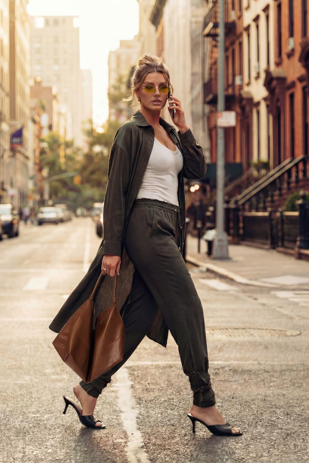 Khaki Cargo Overshirt