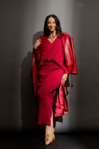 Berry Diamond V Neck Jumper Berry S/M