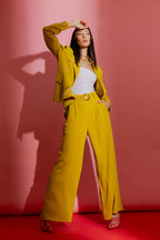 Charteuse Euro Cleo Pant Chartreuse