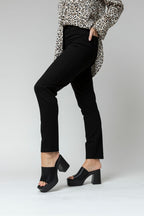 Black Ponte Easy Fit Pant