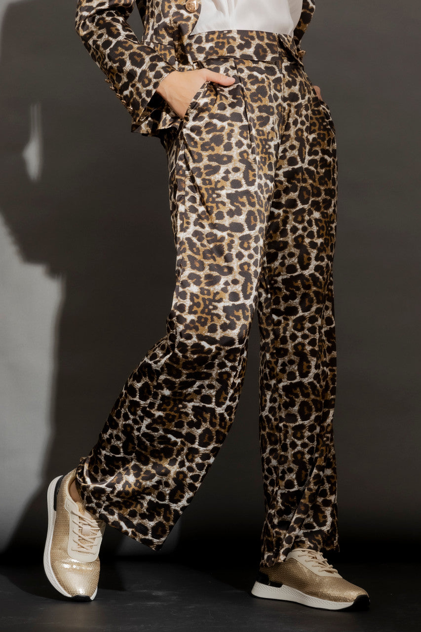 Grey Animal Paperbag Pant Grey Animal