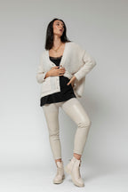 Ivory Fluffy Pocket Cardi - Sale