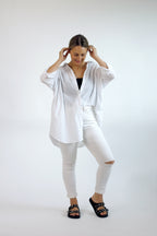 White Slice Slim Leg Jean - FINAL SALE