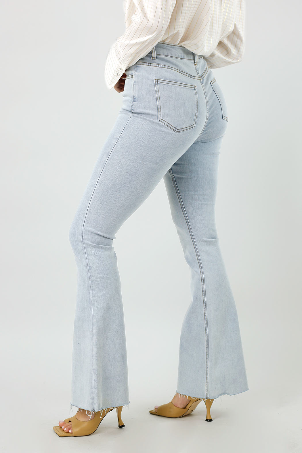 Light Blue Denim Flare Jean