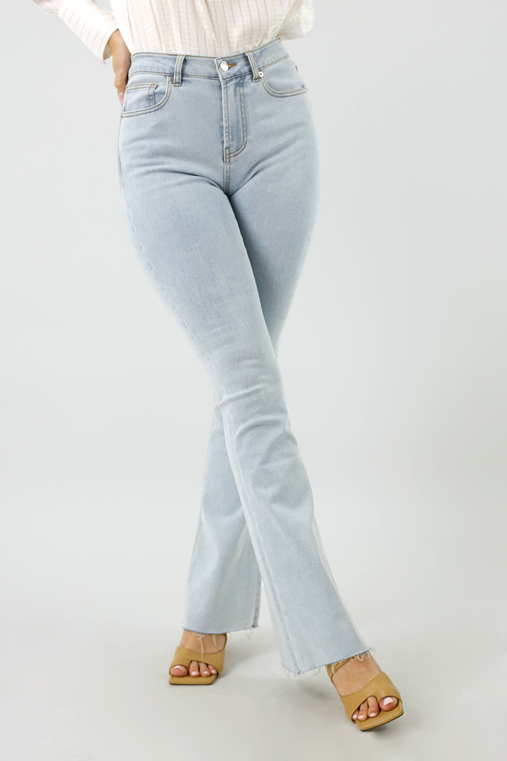 Light Blue Denim Flare Jean