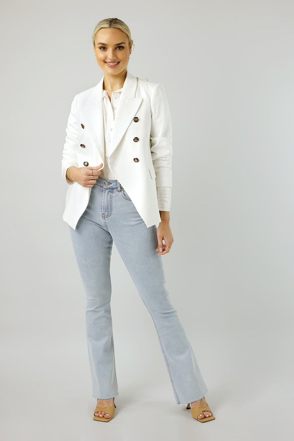 Light Blue Denim Flare Jean