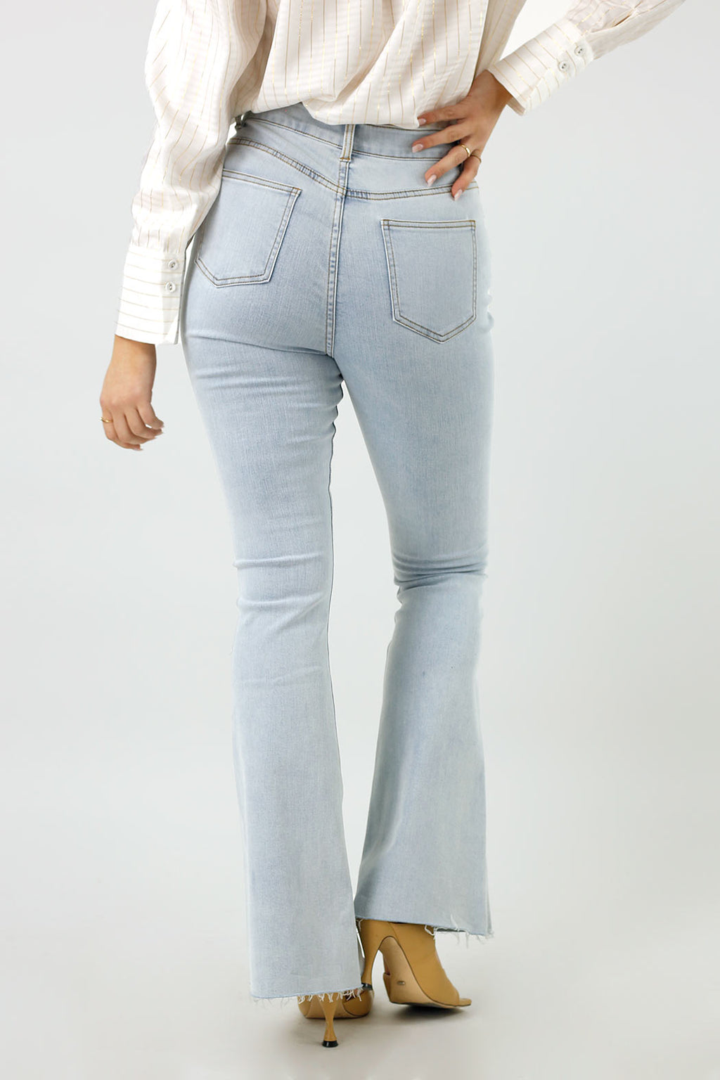 Light Blue Denim Flare Jean