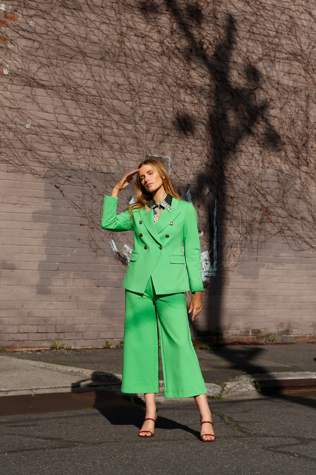 Green Ponte Sisca Blazer - SALE