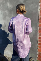 Lilac Jacquard Milan Blogger Shirt