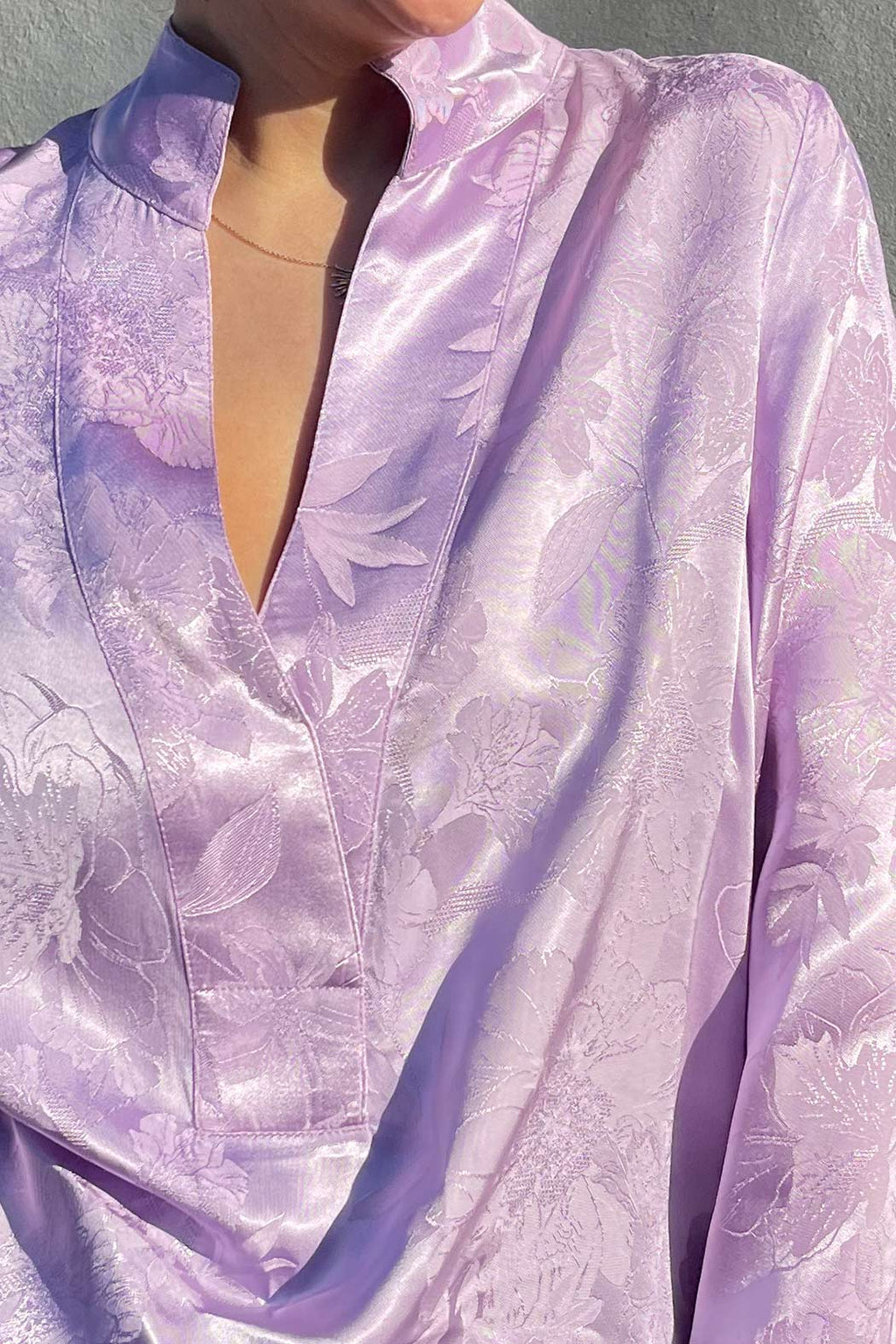 Lilac Jacquard Milan Blogger Shirt