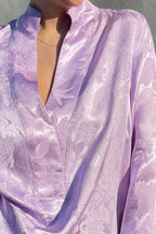 Lilac Jacquard Milan Blogger Shirt