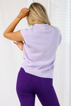 Lilac Plush Rib Top - FINAL SALE