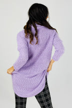 Lilac Fluffy Turtle Jumper - FINAL SALE