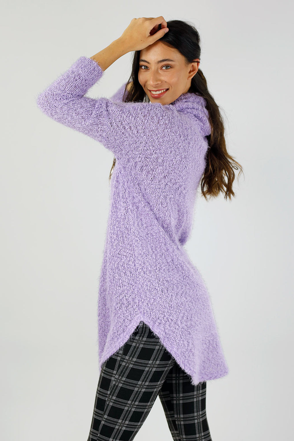 Lilac Fluffy Turtle Jumper - FINAL SALE