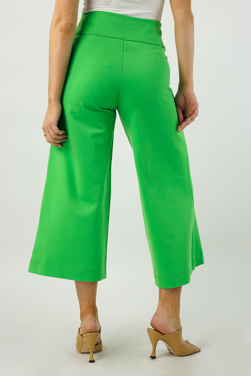 Green Ponte Jet Culotte - FINAL SALE
