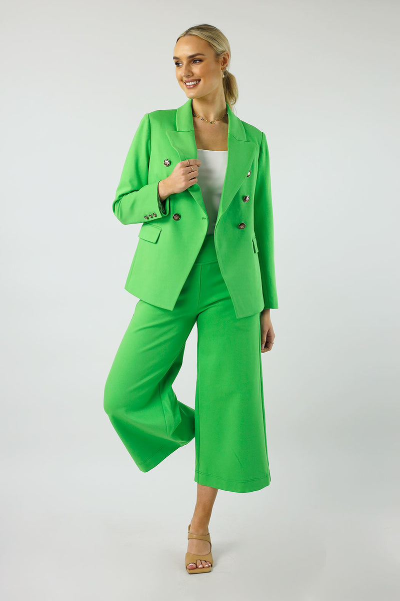 Green Ponte Jet Culotte - FINAL SALE
