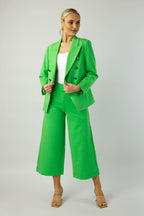 Green Ponte Jet Culotte - FINAL SALE