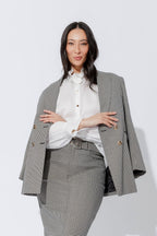 Black/White Lurex Bari Blazer