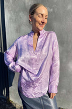 Lilac Jacquard Milan Blogger Shirt