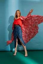 Red/pink Ruffle Dress