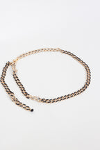 Black/gold Chain Belt S
