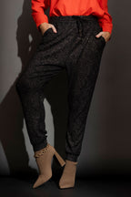 Bronze Lurex Pull On Jogger