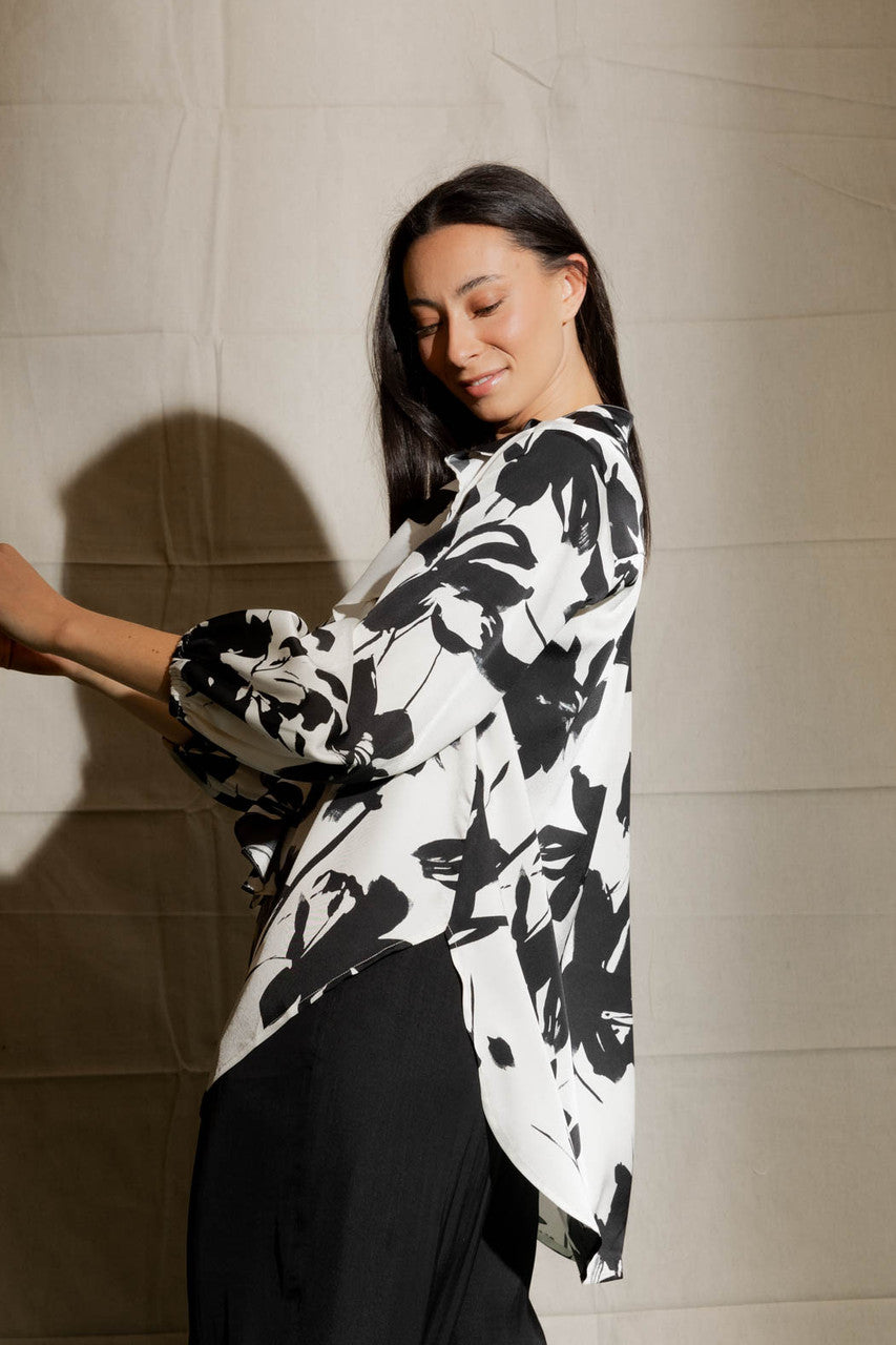 Black/white Cascade Shirt