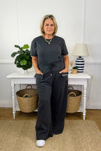 Charcoal Jersey Pocket Pant
