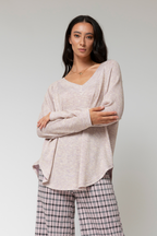 Lilac Sparkle V Top Jumper - Final Sale