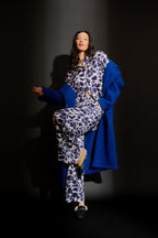 Cobalt Cocoon Coat